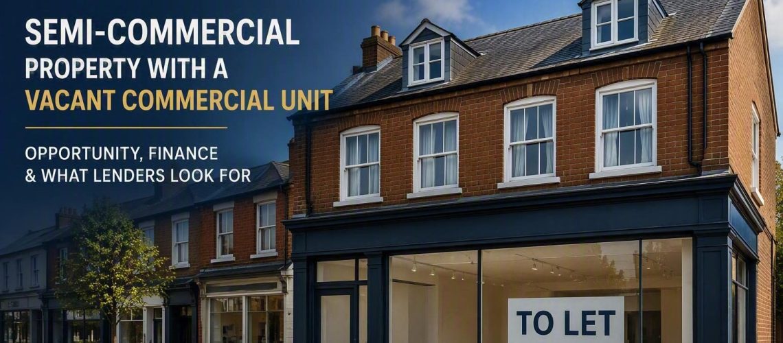Buying a Semi-Commercial Property with a Vacant Unit
